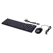  Клавиатура и мышь Ritmix RKC-010, Black, Classic, мышь: 3 кн., 800dpi,USB 