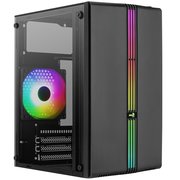  Корпус AeroCool EVO Mini-G-BK-v1 (4711099472352) MiniTower (mATX, USB3x1, USB2x2, 120mm RGB fan, без БП) 