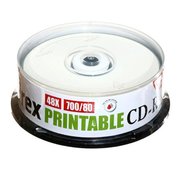  Диск CD-R Mirex 700 Mb, 48х, Cake Box (25), Ink Printable UL120038A8M 