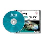  Диск CD-RW Mirex 700 Mb, (202318) 12х, Slim Case (1) 