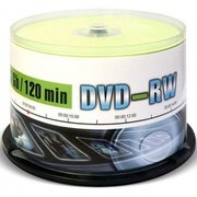  Диск DVD-RW Mirex 4.7 Gb, 4x, Cake Box (50) 