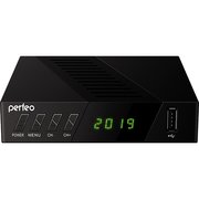  Ресивер Perfeo STREAM-2 (PF_A4488) черный DVB-T, DVB-T2, IPTV через Wi-Fi адаптер (адаптер в комплект не входит) 