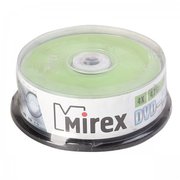  Диск DVD-RW Mirex 4.7 Gb, 4x, Cake Box (25) (202530) 