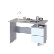  Письменный стол СПм-19, 1200 × 600 × 740 мм, цвет бетон / белый (7842047) 