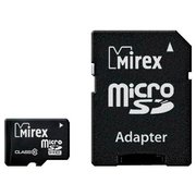  Карта памяти Mirex microSD 8GB Class10 + adapter (13613-AD10SD08) 