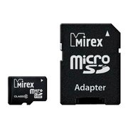  Карта памяти Mirex microSD 16GB Class 10 UHS-I + adapter (13613-ADSUHS16) 