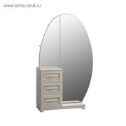  Шкаф комбинированный Белла зеркало 1050х420х1758 Белый/джелато софт (3200876) 