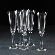  Набор бокалов для шампанского Bohemia Crystal «Анжела», 190 мл, 6 шт (1116969) 