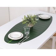  Дорожка для стола «Лист», 106×46 см, цвет зелёный (7649683) 