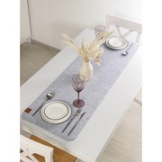  Дорожка на стол Доляна «Грэй», 40×150 см, толщина 4 мм, цвет светло-серый (7160238) 
