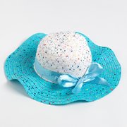 Шляпа женская, цвет голубой, размер 56-58 (7818047) 