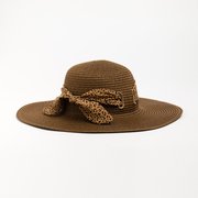  Шляпа женская MINAKU "Leopard" цвет коричневый, р-р 56-58 (7306476) 