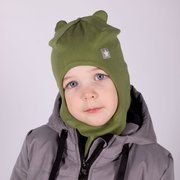  Шапка-шлем детский, цвет хаки, размер 46-50 (7040199) 