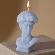  Свеча "Давид", серый,  6,7 х 4 см (9210026) 