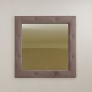  Зеркало квадратное «Алеро», 855 × 855 мм, велюр, металлические пуговицы, цвет velutto 11 (9365418) 