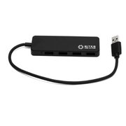  Концентратор 5bites HB34-310BK 4*USB3.0/USB PLUG/Black 