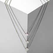  Кулон "Минимал" кружок, цвет серебро, 44см (7644624) 