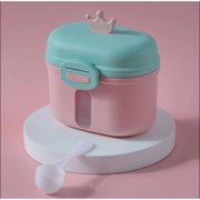  Контейнер для хранения детского питания «Корона», 240 гр., цвет розовый (6936526) 