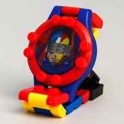  Часы наручные электронные "Супергерои", Мстители, с ремешком-конструктором (5295997) 