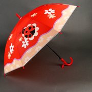  Зонт детский «Божья коровка», полуавтоматический, r=40см, цвет красный (2484749) 