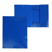  Папка на резинке А4, 500 мкм, Calligrata, корешок 4 мм, до 300 листов, тиснение "песок", синяя (3258484) 