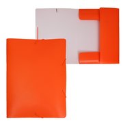  Папка на резинке А4, 500 мкм, Calligrata "Neon", корешок 30 мм, неоновая, красный апельсин (7635104) 