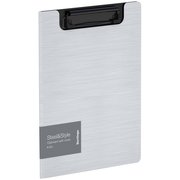  Папка-планшет с зажимом A5+ Berlingo "Steel&Style", 1800мкм, пластик (полифом), белая (6301556) 
