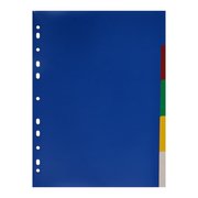 Разделитель листов А4, 5 листов, без индексации, "Office-2020", цветной, пластиковый (3624671) 
