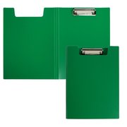  Папка-планшет с зажимом А4, 1.2 мм, Calligrata, пластик, зелёная (клипборд с крышкой) (6926770) 