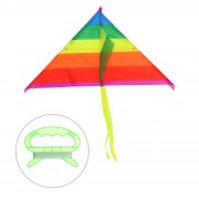  Воздушный змей «Цветной в полоску», с леской, цвета МИКС (941812) 