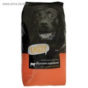  Сухой корм Tasty для взрослых собак, говядина, 15 кг (2879594) 