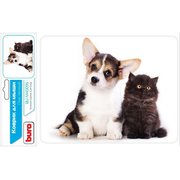  Коврик Buro BU-M40095 рисунок/котенок и щенок (от 25шт) 