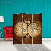  Ширма "Старинная карта мира", 160 × 150 см (3442860) 