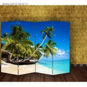  Ширма "Пальмы на пляже", 200 × 160 см (2428167) 