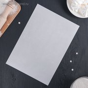  Рисовая бумага для декора торта, 30×21×0,1 см, цвет белый (3876221) 