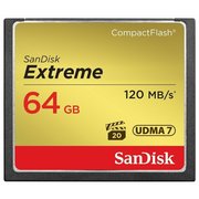  Карта памяти SanDisk CF 64GB Extreme 120MB/s (SDCFXSB-064G-G46) 