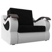  Кресло-кровать «Меркурий», механизм аккордеон, микровельвет, цвет чёрный / белый (4915606) 