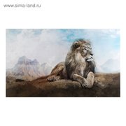 Картина на холсте "Король лев" 60*100 см (3674936) 