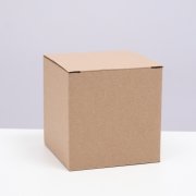  Коробка складная, бурая, 12 х 12 х 12 см (9082619) 