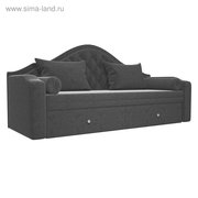  Прямой детский диван «Сойер», механизм выкатной, микровельвет, цвет чёрный (4915787) 