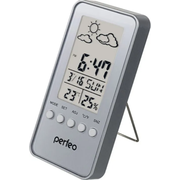  Часы-метеостанция PERFEO PF-S002A Window серебряный 