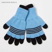  Перчатки для мальчика, цвет голубой, размер 14 (5305718) 