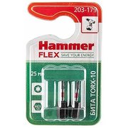  Бита Hammer Flex 203-179 TORX-10 25мм, 2шт 