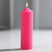  Свеча интерьерная столбик «Эстетика», розовая (9101389) 