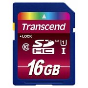  Карта памяти Transcend TS16GSDHC10U1 SDHC Ultimate, 16GB UHS-I Class 10 U1 