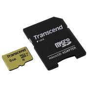  Карта памяти Transcend TS8GUSD500S 8GB UHS-I U1 microSD with Adapter 