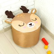  Мягкая игрушка-пуфик «Олень», 40 × 40 см, цвет коричневый (3903610) 