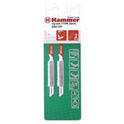  Пилка для лобзика Hammer Flex 204-107 JG WD-PL T119B мягк.дерпл, 80мм, шаг 2мм, HCS, 2шт. 