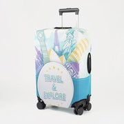  Чехол на чемодан 28", цвет бирюзовый (7488320) 