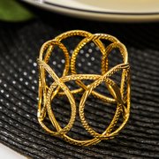 Кольцо для салфетки Noble, 4,5×4,5×3,9 см, цвет золотой (7374577) 